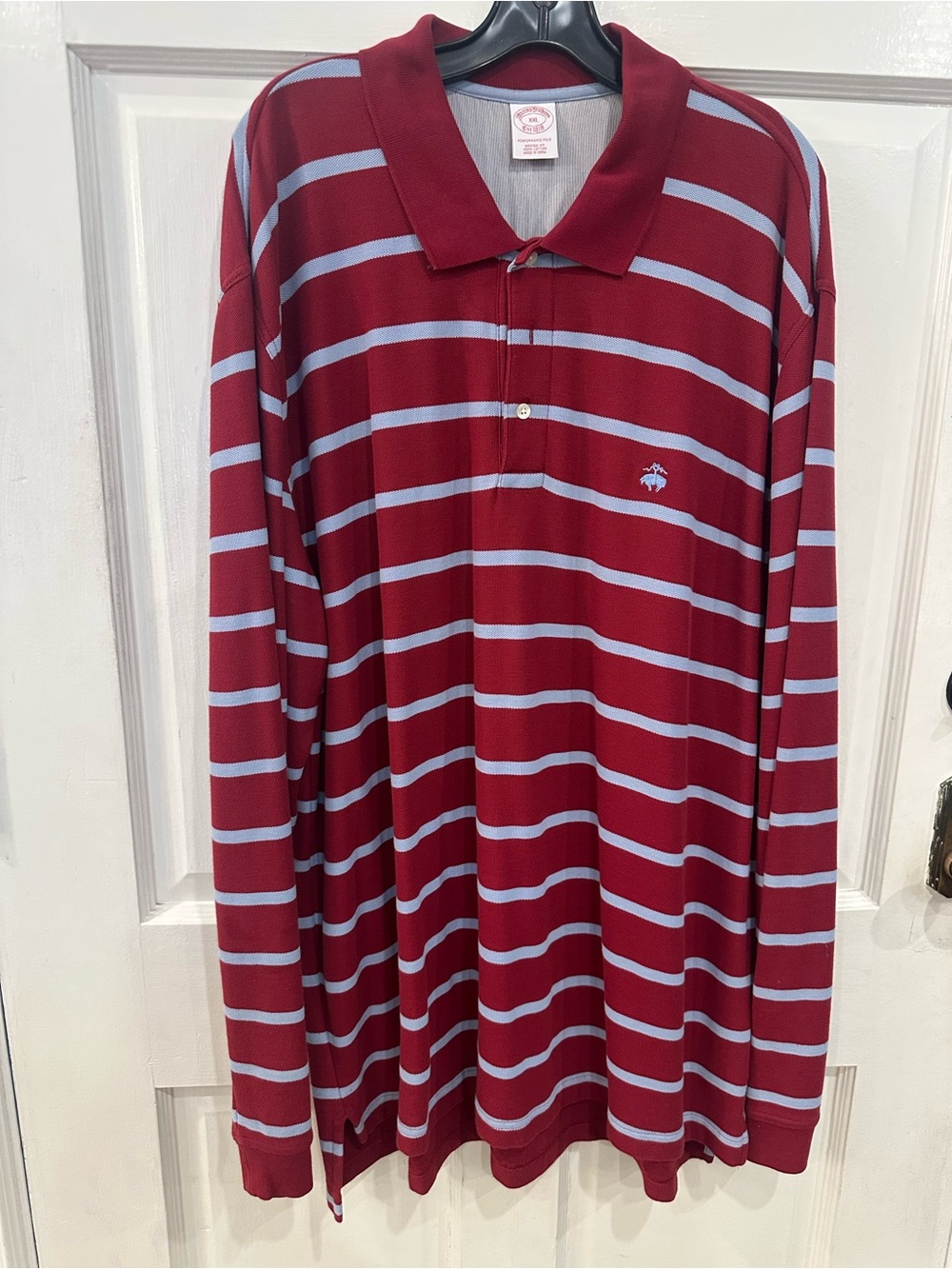 Brooks Brothers Men's Long Sleeve Polo Size XXL